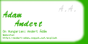 adam andert business card